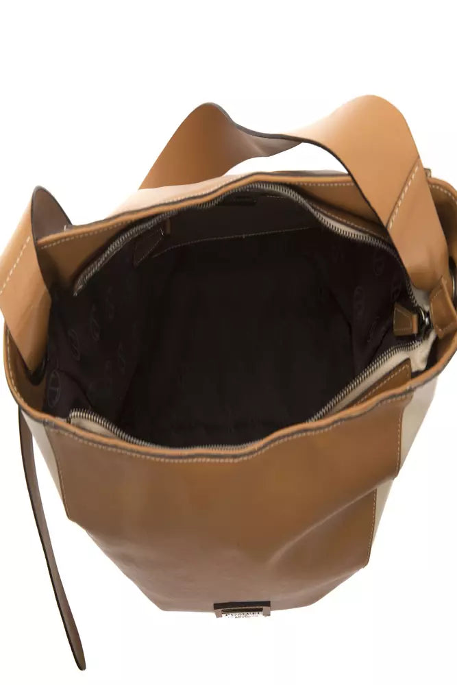 Sac à bandoulière Pompei Donatella en cuir marron pour femme