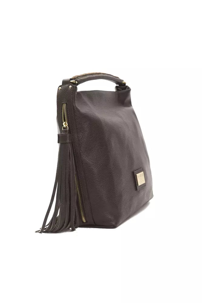 Sac à bandoulière Pompei Donatella en cuir marron pour femme
