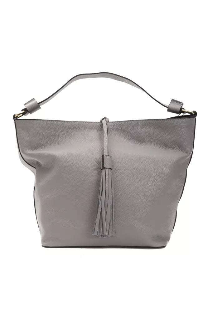 Sac à bandoulière Pompei Donatella en cuir gris pour femme