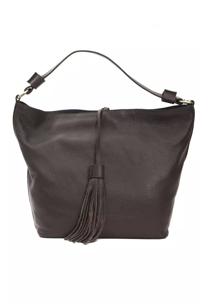 Sac à bandoulière Pompei Donatella en cuir marron pour femme