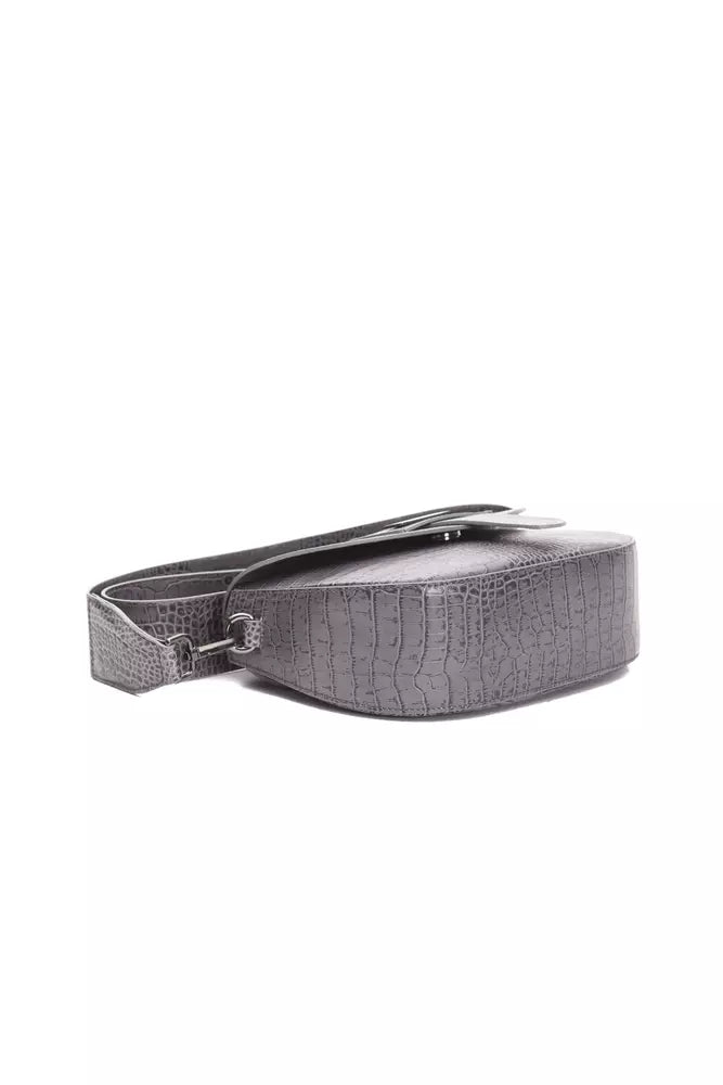 Sac bandoulière Pompei Donatella en cuir gris pour femme