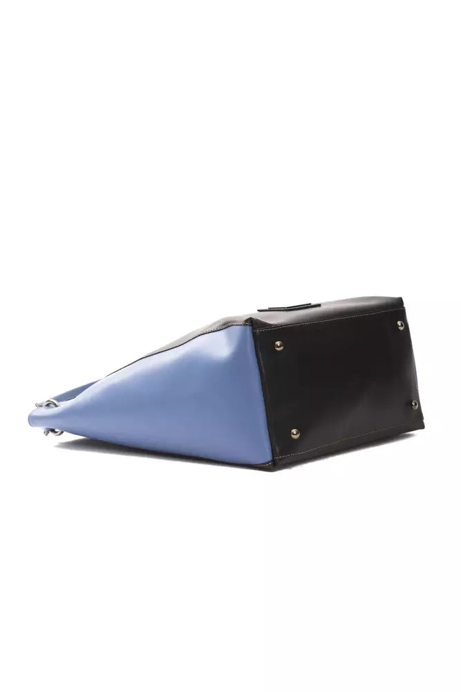 Sac à bandoulière Pompei Donatella en cuir noir pour femme