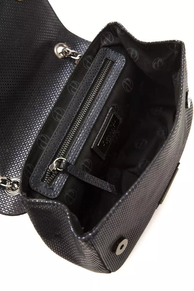 Pompei Donatella Blue Leather Women Crossbody