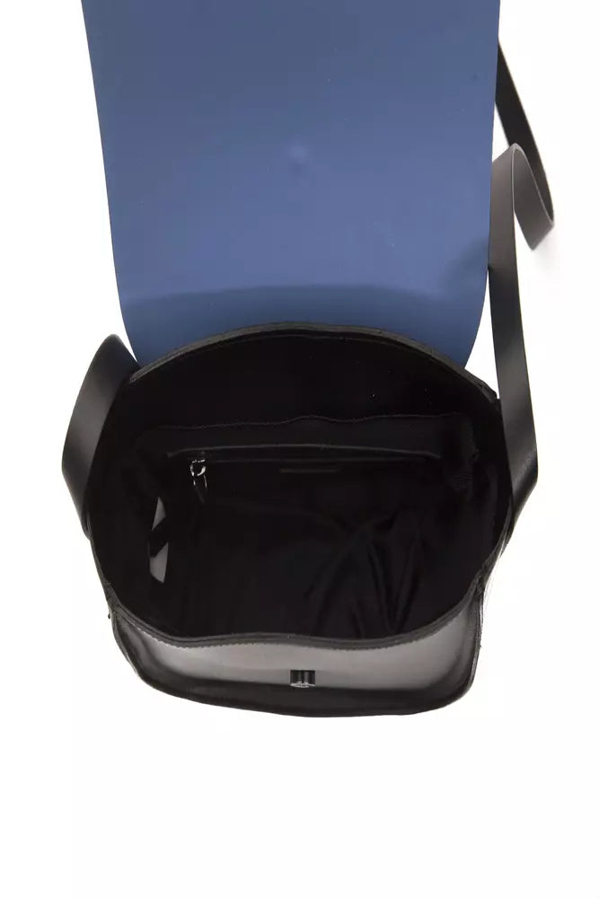 Sac bandoulière Pompei Donatella en cuir bleu pour femme