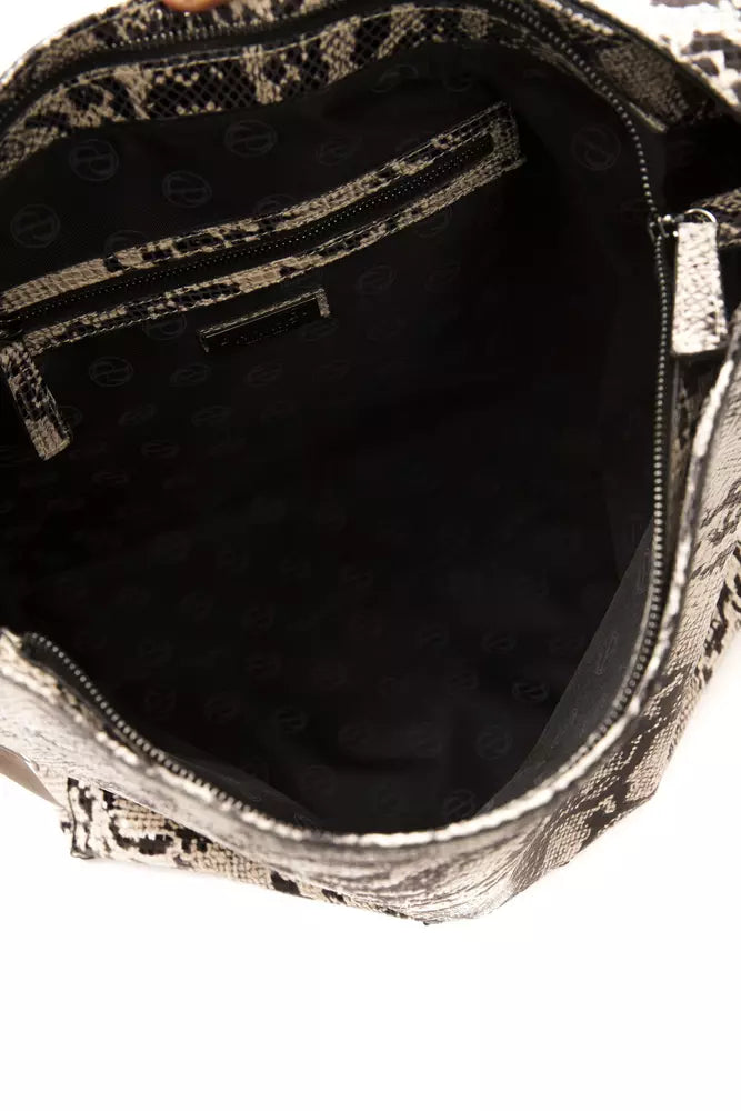 Sac à bandoulière Pompei Donatella en cuir gris pour femme