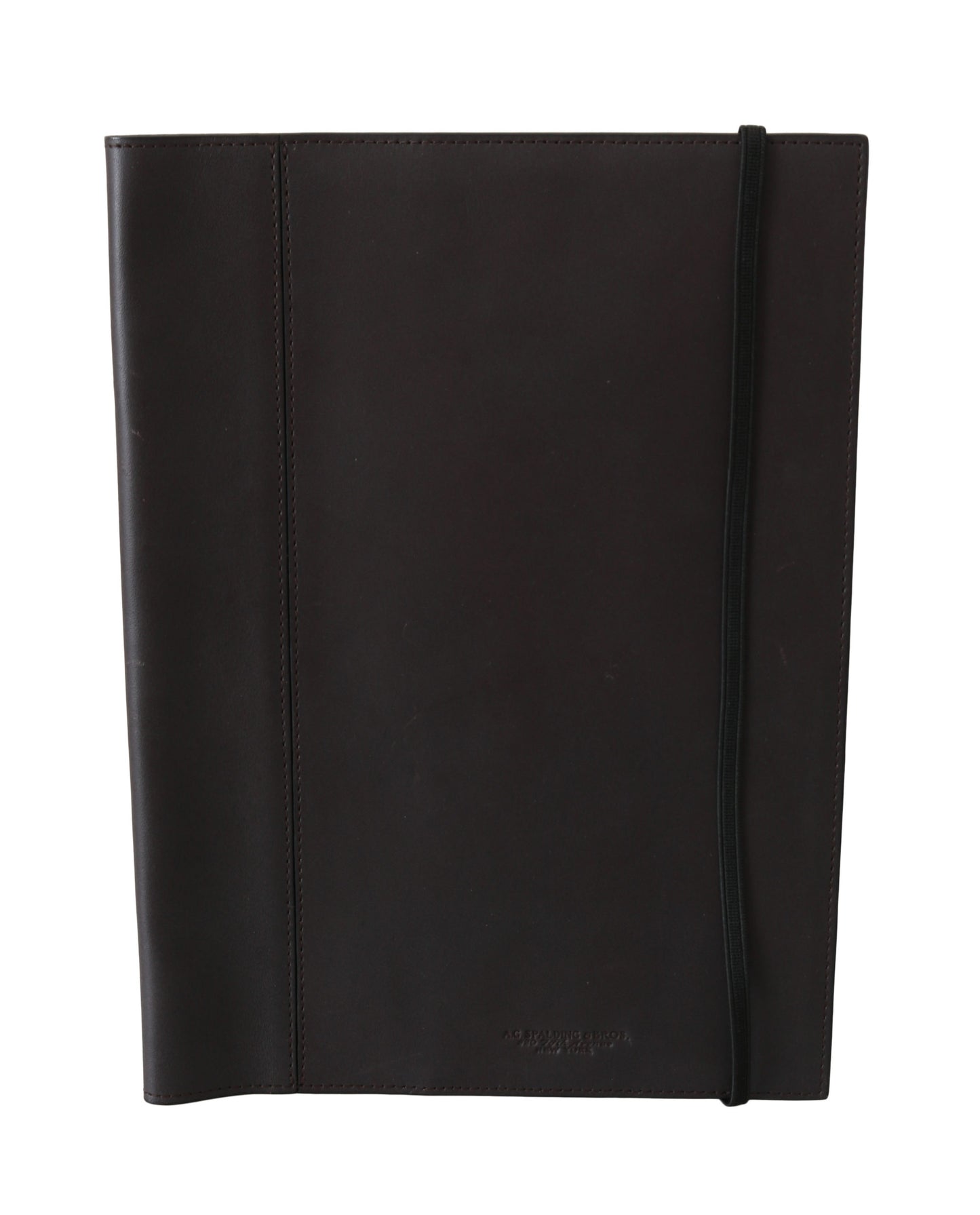 AG Spalding & Bros Zwarte leren bifold reistas met logo
