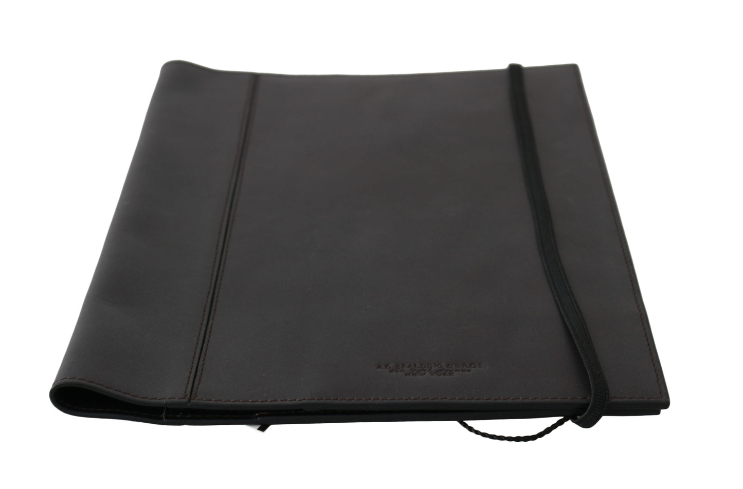 AG Spalding & Bros Zwarte leren bifold reistas met logo