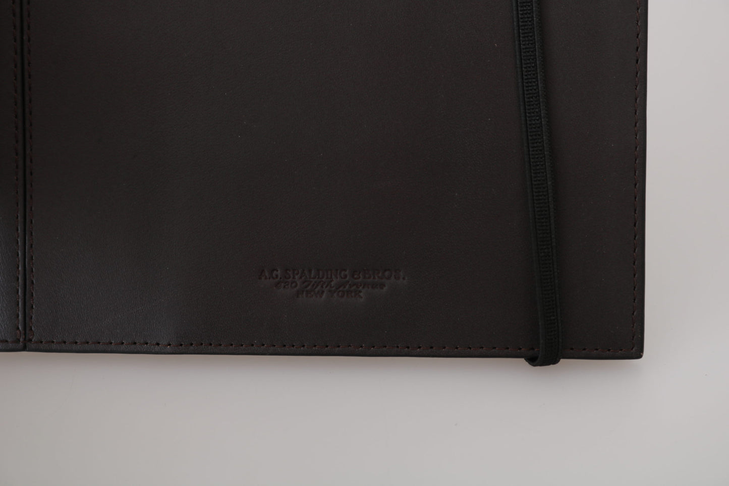 AG Spalding & Bros Zwarte leren bifold reistas met logo