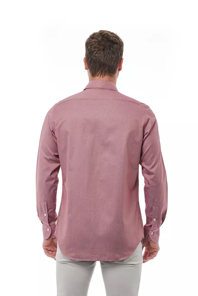 Bagutta rood katoenen herenshirt
