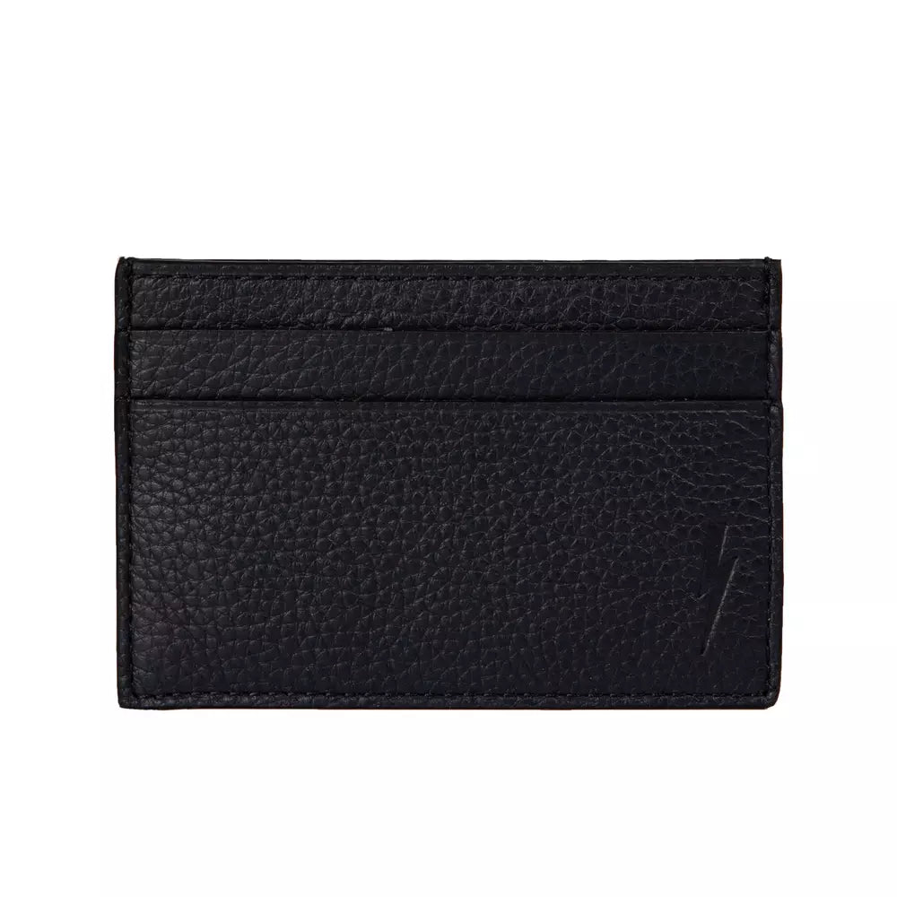 Portefeuille homme en cuir noir Neil Barrett