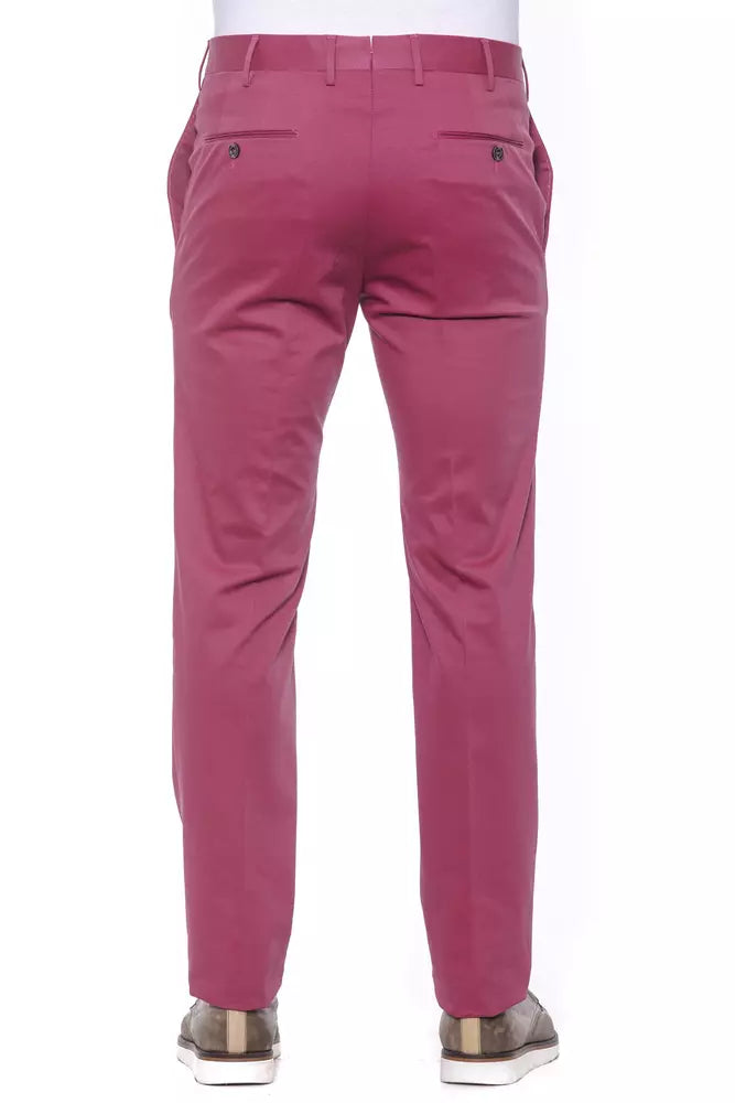 PT Torino herenbroek van fuchsia katoen