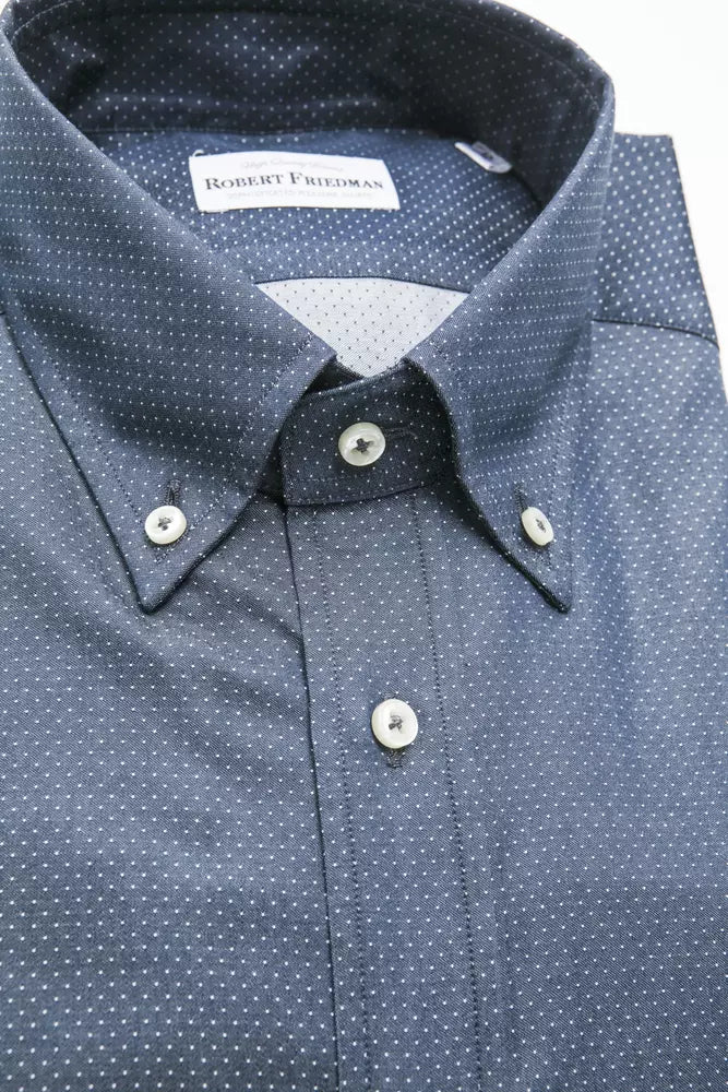 Chemise homme en coton bleu de Robert Friedman