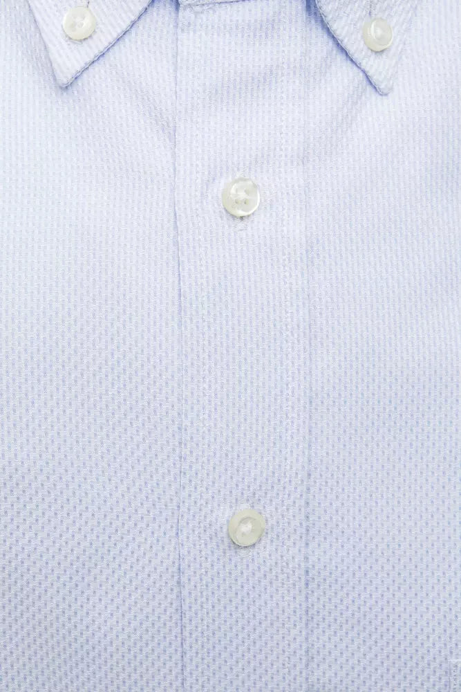 Chemise homme en coton bleu clair Robert Friedman