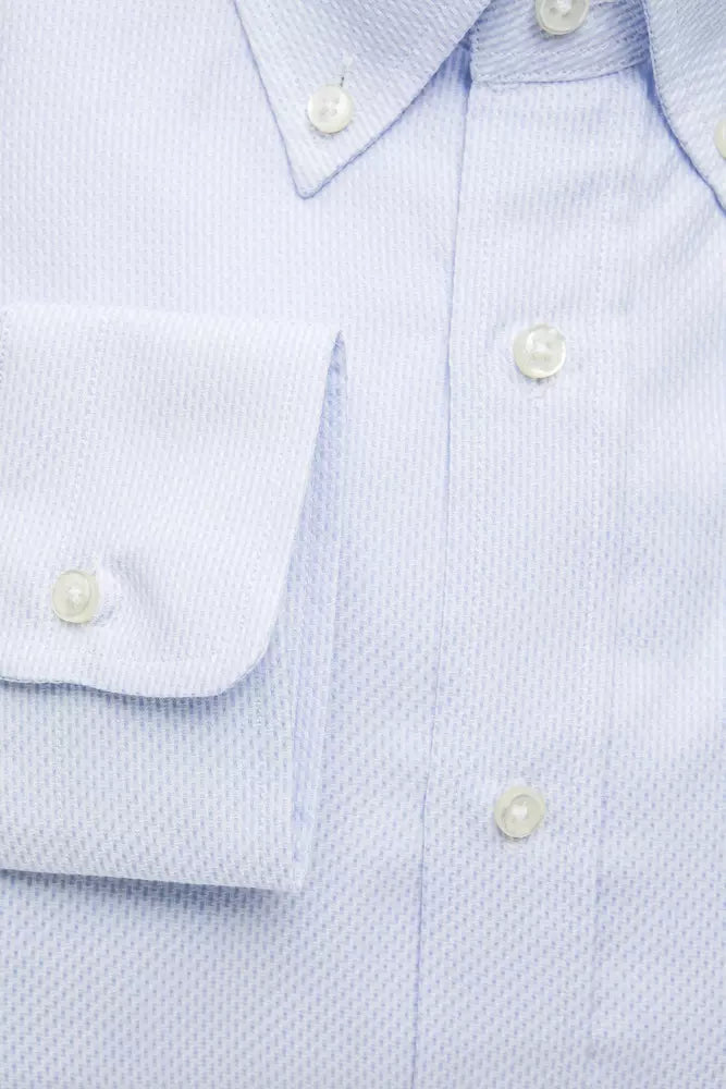 Chemise homme en coton bleu clair Robert Friedman