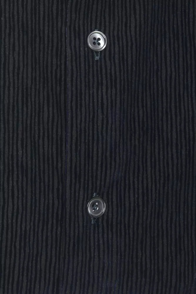 Chemise homme en coton noir Robert Friedman