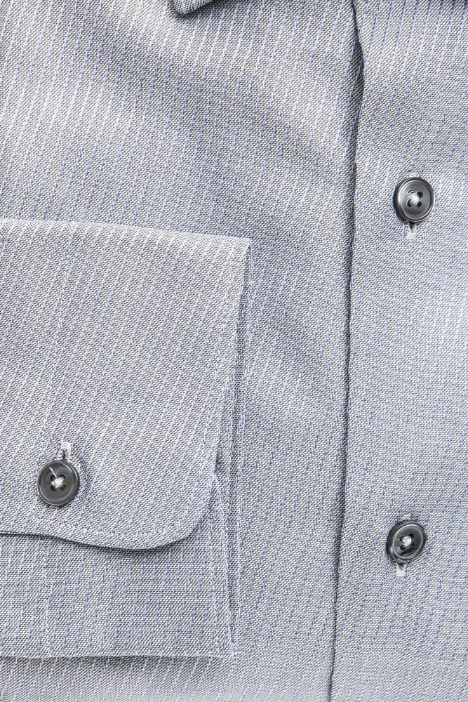 Robert Friedman beige katoenen herenshirt