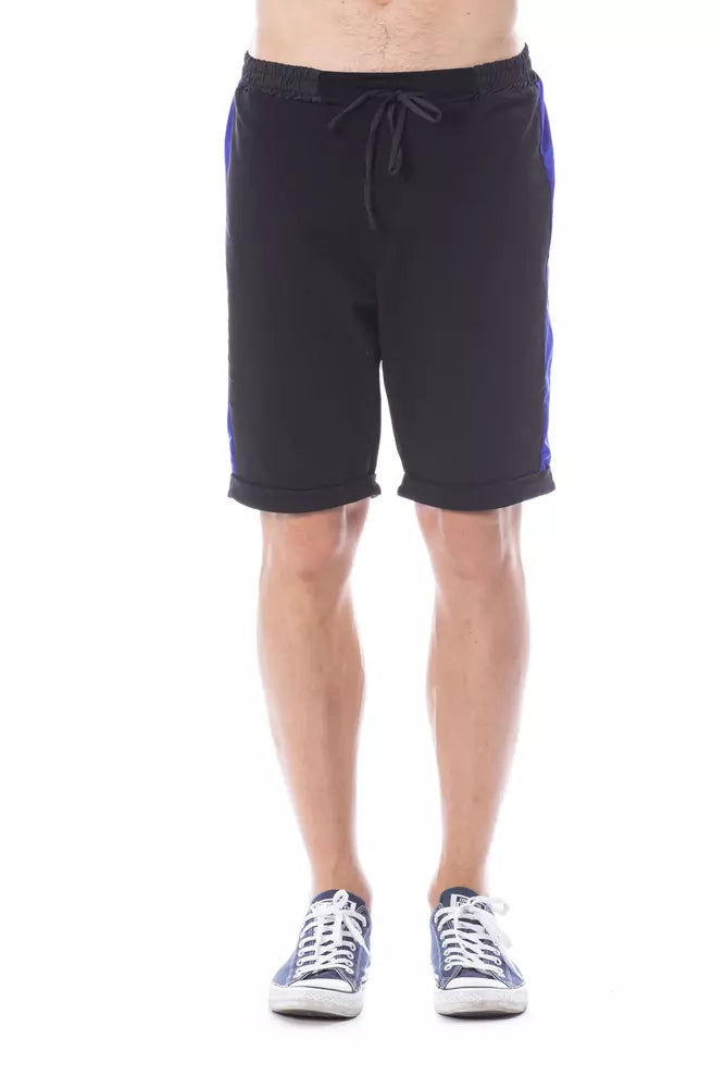 Short en coton noir pour homme Verri
