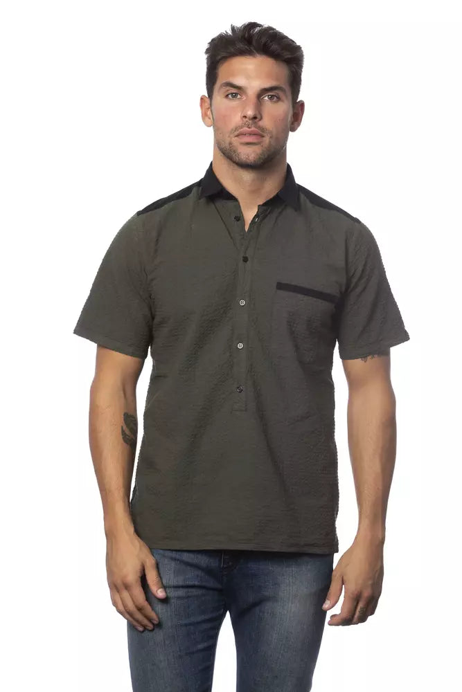 Chemise homme en coton Verri Army