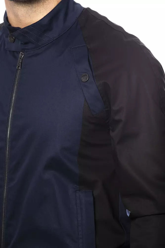 Verri Blauw Katoenen Heren Bomberjack