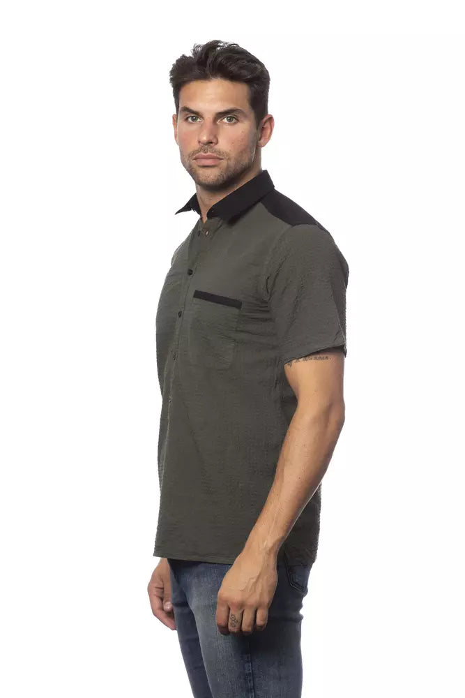Chemise homme en coton Verri Army