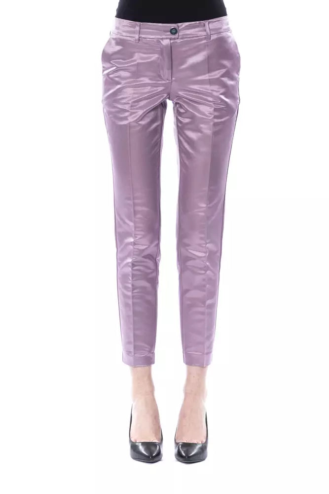 Pantalon pour femme en coton violet de BYBLOS
