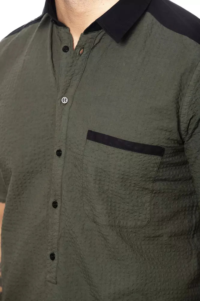 Chemise homme en coton Verri Army