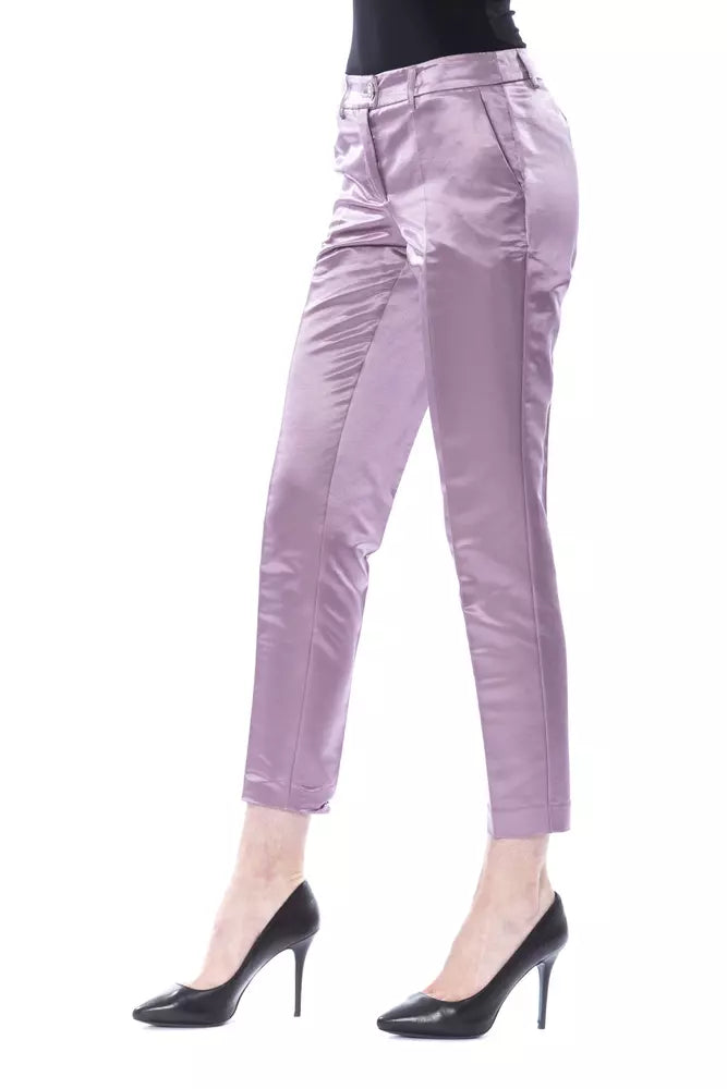 Pantalon pour femme en coton violet de BYBLOS