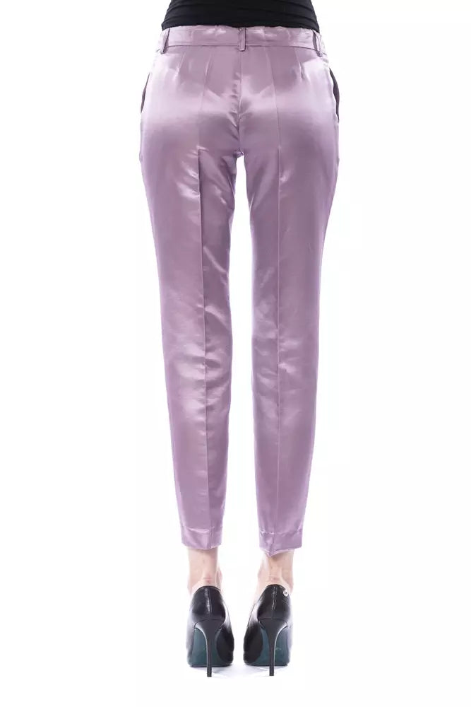 Pantalon pour femme en coton violet de BYBLOS