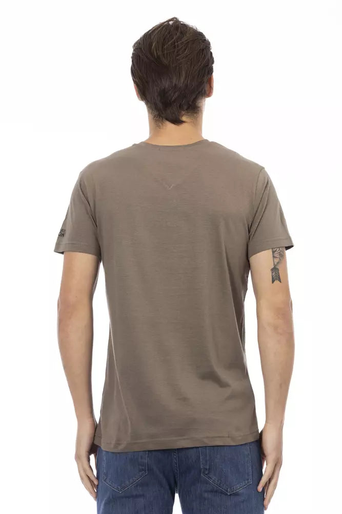 Trussardi Action Brown Katoenen Heren T-Shirt