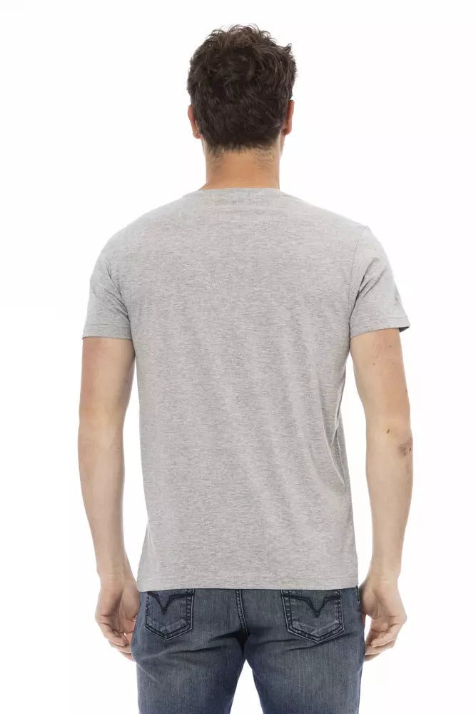 T-shirt homme en coton gris de Trussardi Action