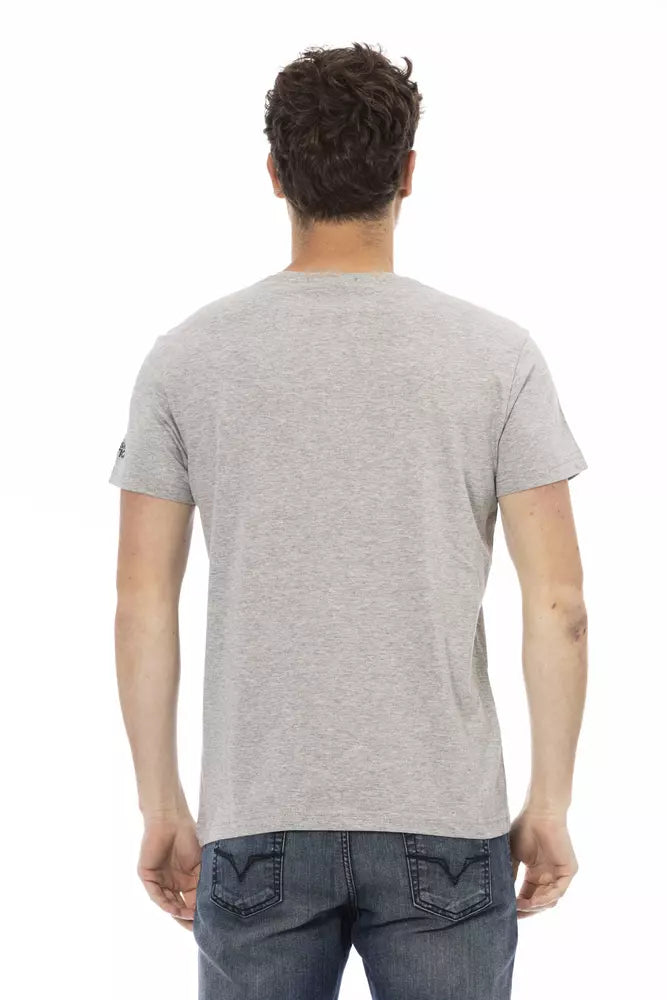 T-shirt homme en coton gris de Trussardi Action
