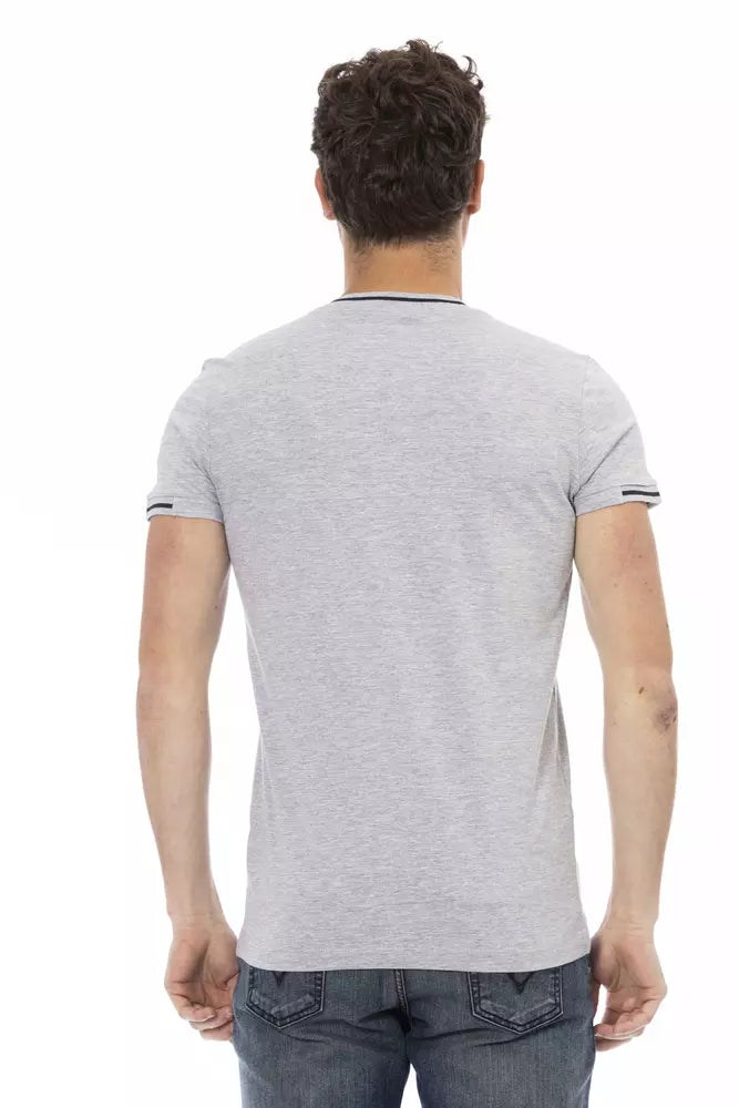 T-shirt homme en coton gris de Trussardi Action
