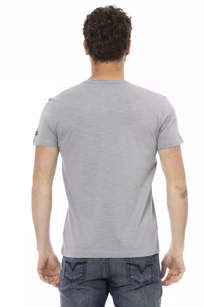 T-shirt homme en coton gris de Trussardi Action