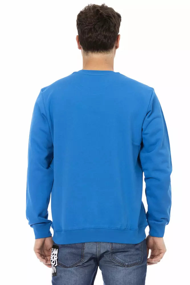 Pull en coton bleu pour homme Automobili Lamborghini