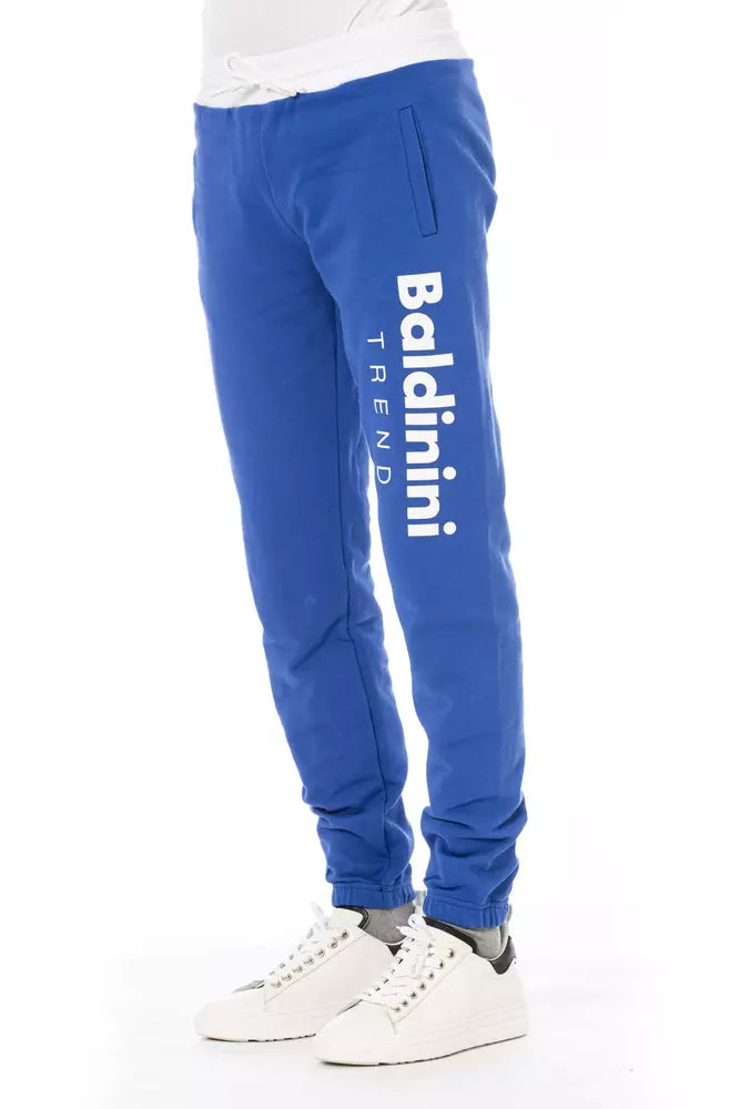 Pantalon de sport pour homme en coton bleu Baldinini Trend
