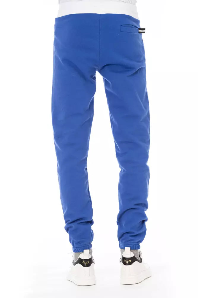 Baldinini Trend Blauwe Katoenen Heren Sportbroek