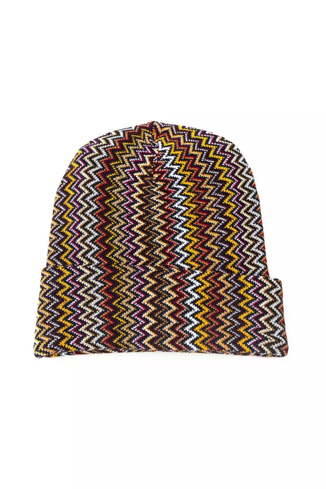 Chapeau homme en laine multicolore Missoni