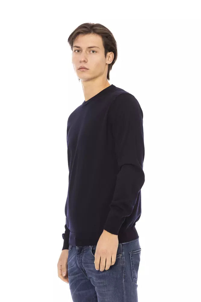 Pull en tissu bleu Baldinini Trend pour homme