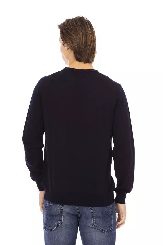 Pull en tissu bleu Baldinini Trend pour homme
