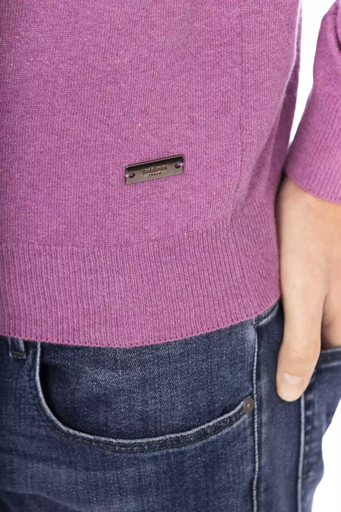 Pull en laine violet pour homme Baldinini Trend