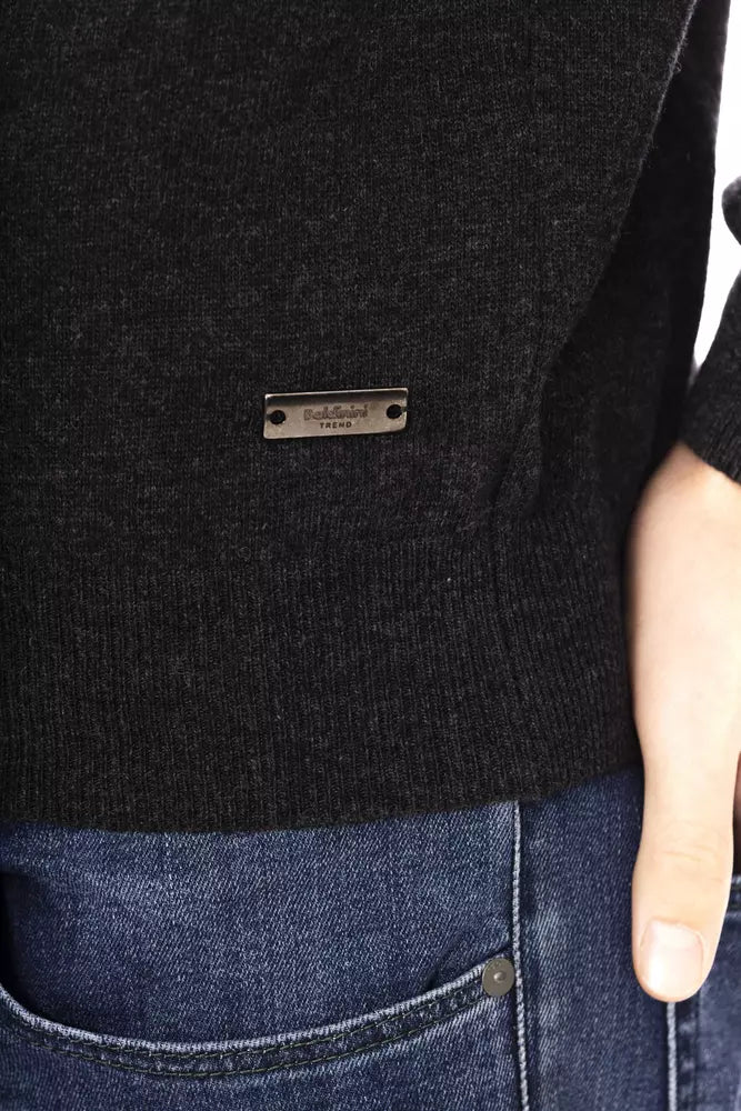 Pull en laine noir pour homme Baldinini Trend