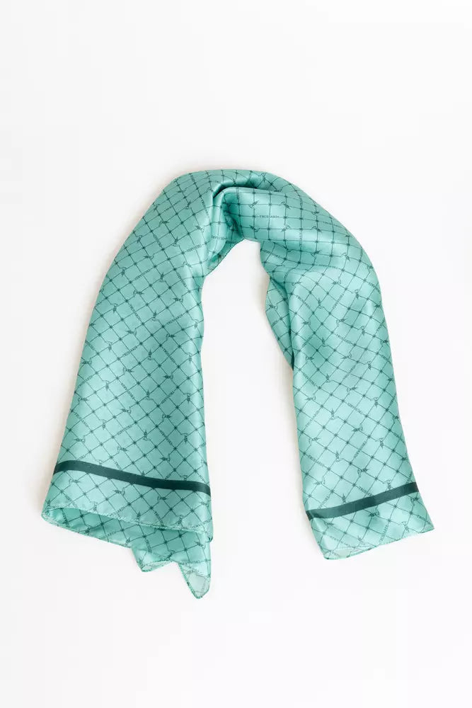 Foulard Trussardi en soie bleu clair pour femme