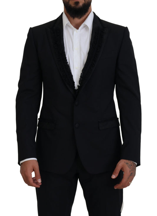 Dolce & Gabbana Zwarte MARTINI Slim Fit Blazer