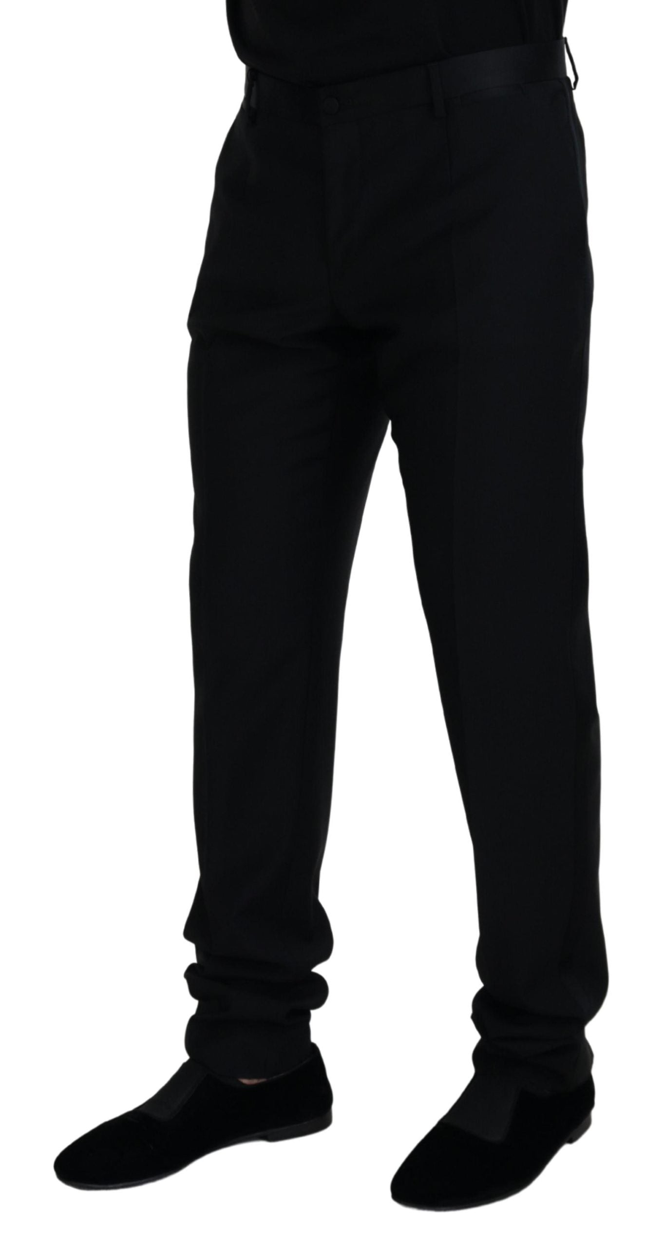 Dolce & Gabbana zwarte wollen chino broek voor heren