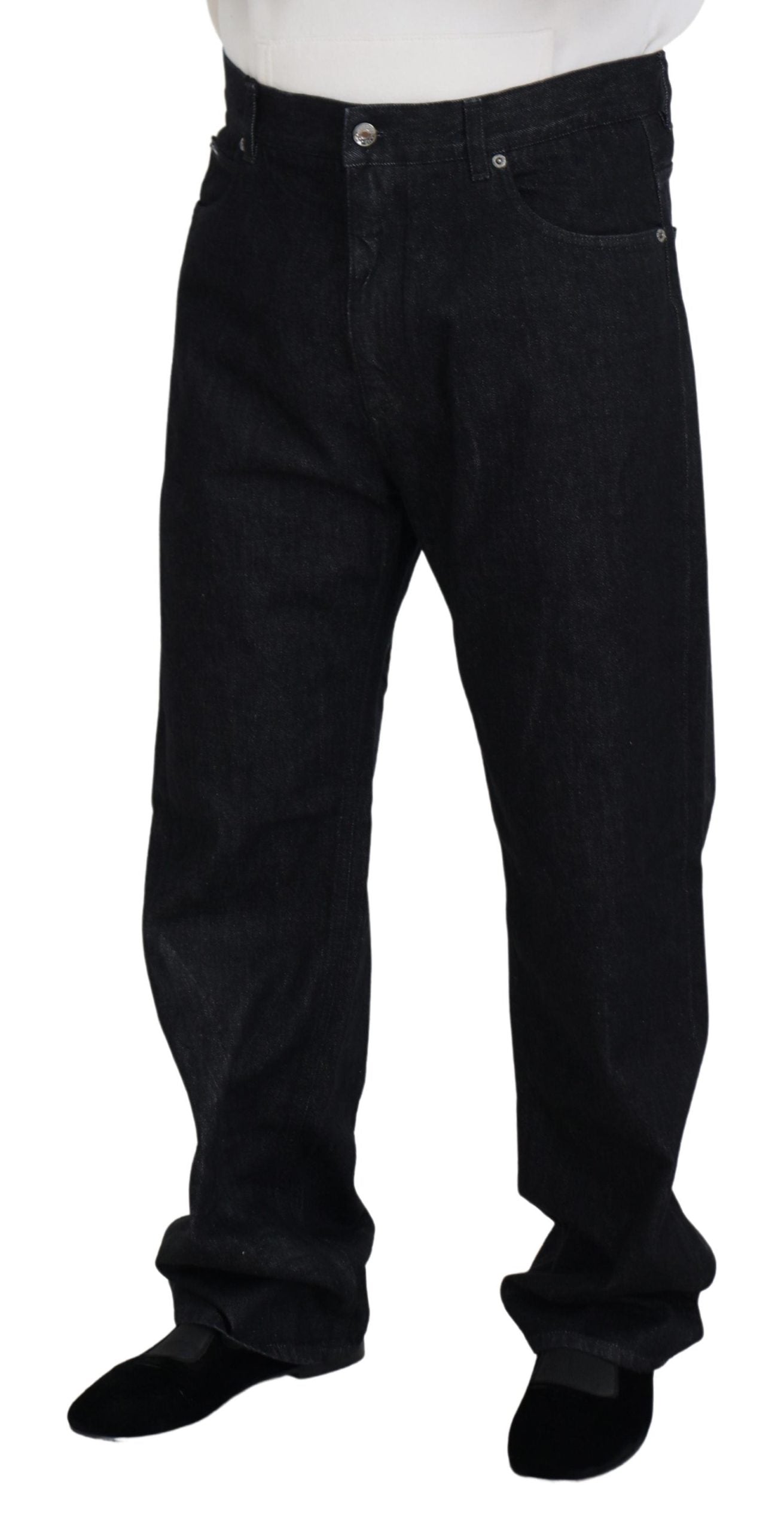 Dolce & Gabbana zwarte, gewassen katoenen casual jeans voor heren