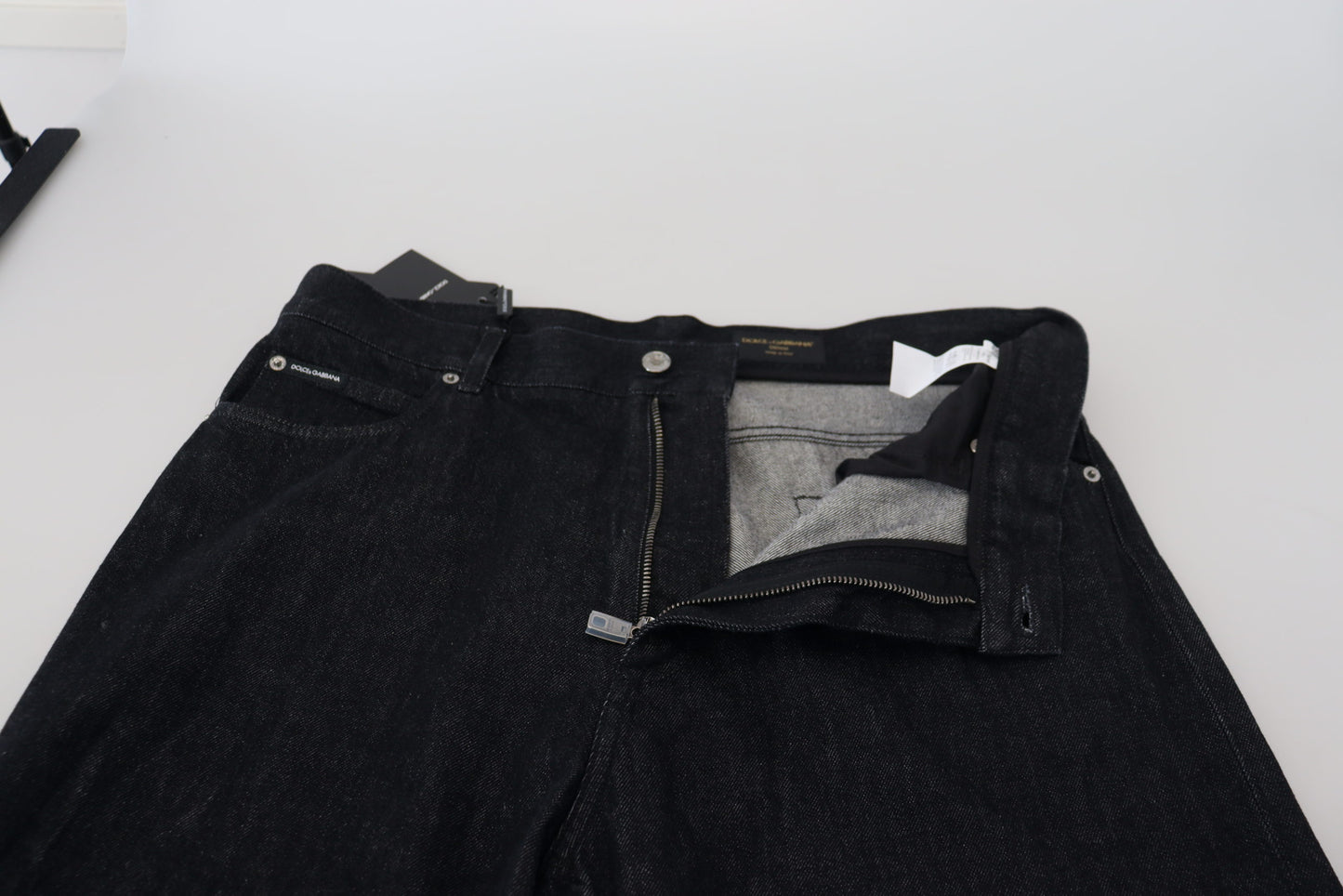 Dolce & Gabbana zwarte, gewassen katoenen casual jeans voor heren