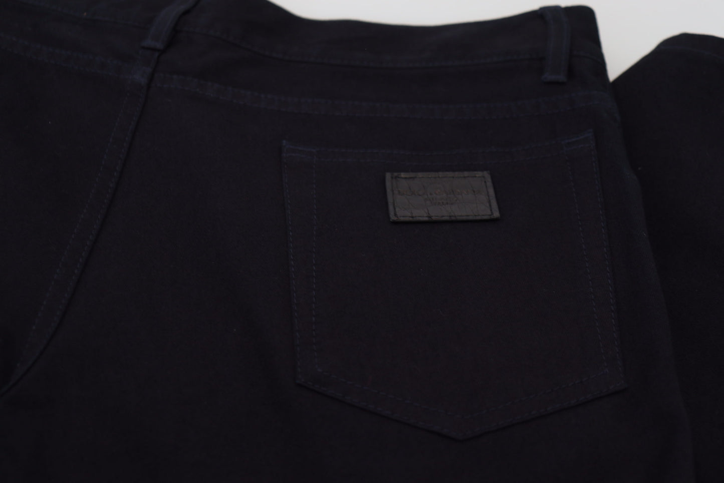 Dolce & Gabbana zwarte, strakke spijkerbroek van katoen voor dagelijks gebruik