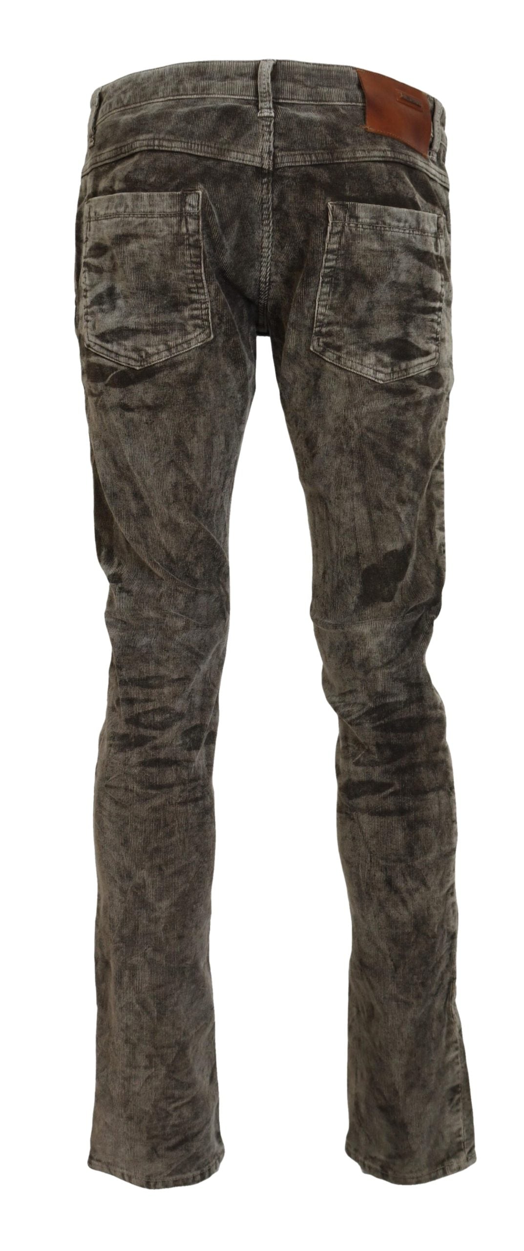 Jeans homme slim en sergé de coton délavé gris Acht