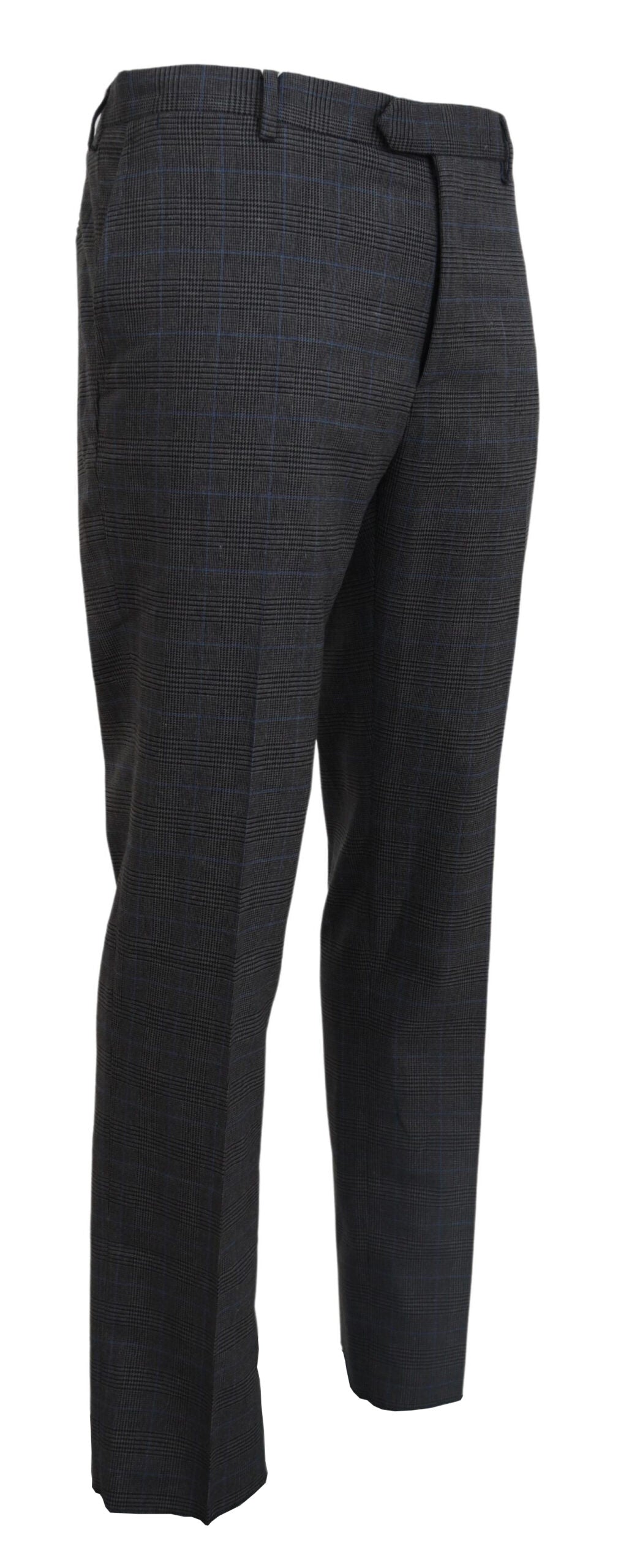 BENCIVENGA Robe-pantalon grise à carreaux en laine, style formel