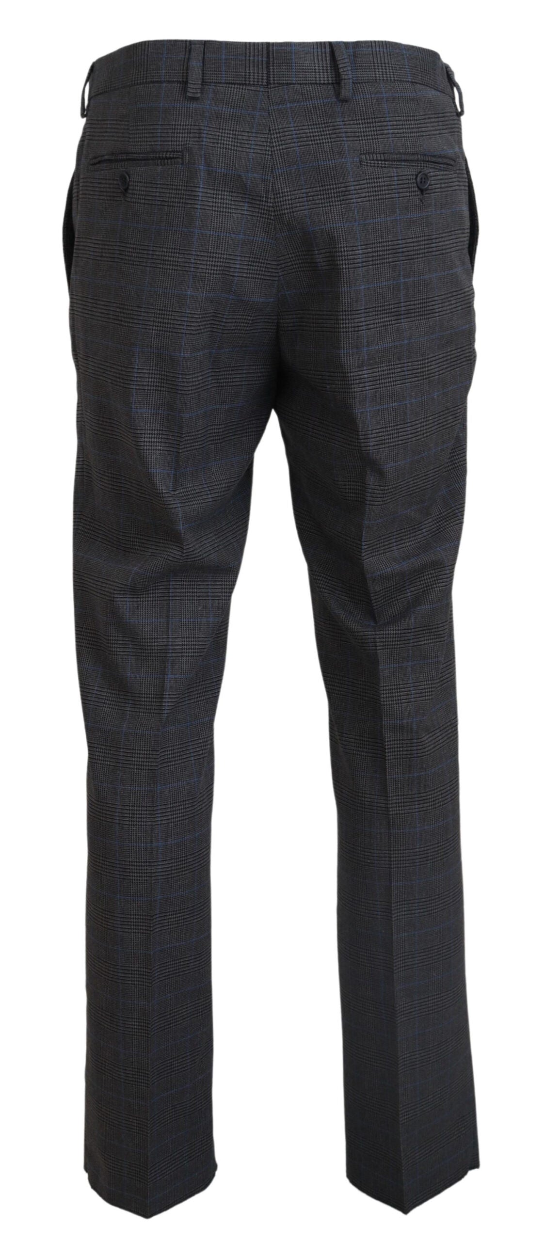 BENCIVENGA Robe-pantalon grise à carreaux en laine, style formel